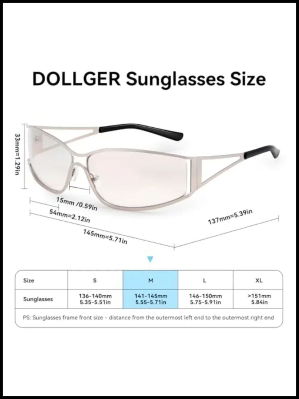 Y2K Rimless Sunglasses Women Retro 2000s Wrap Around UV400 Metal